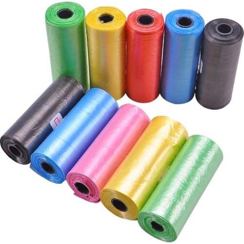 1-20 Rolls Pet Dog Waste Poop Bag Doggy Bag Pet Waste Clean Poop Bags Dog Up Clean Bag Dispenser Pet supplies