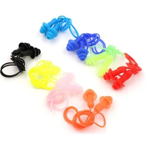 2pcs/lot Silicone Anti-Noise Ear Plug Waterproof Swimming Swim Earplugs For Adult Swimmers Children Diving