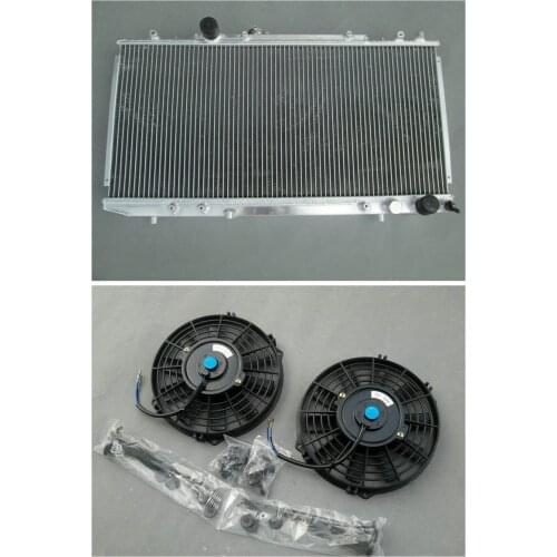 Aluminum Radiator + 2*FAN For TOYOTA Celica GT4 ST185 3S-GTE 3SGTE 90 91 92 93 94 Manual