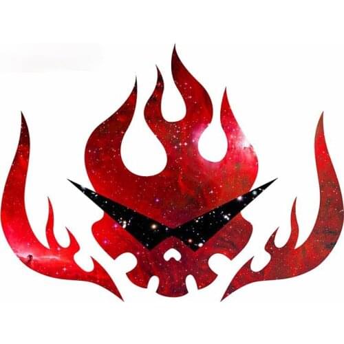 Car Stickers Creativity for Gurren Lagann Flag Decorative Accessories Creative Sunscreen Waterproof PVC,13cm X 10cm