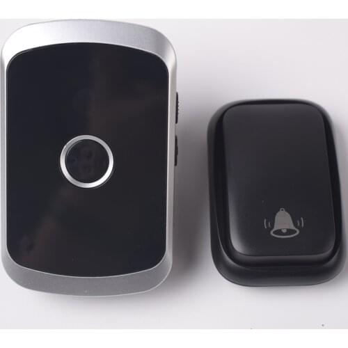 Self-powered Wireless Home Doorbell AC 100V to 240V 60 Chimes 5 Volume Remote Control Home Door Bell Ring with LED light