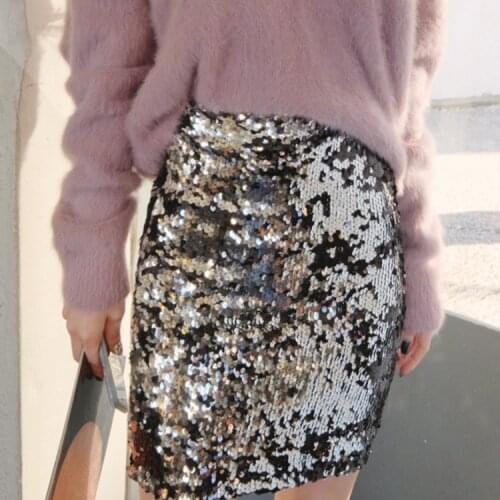 Cakucool Silver jupe sequin Slim Straight Midi Skirt Embellish Beading High Waist Designer Gold Pink Bling new Sexi Skirts