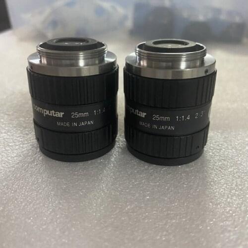 Used original Computar m2514-mp2 25mm 1:1.4 industrial camera HD lens 9 NEW