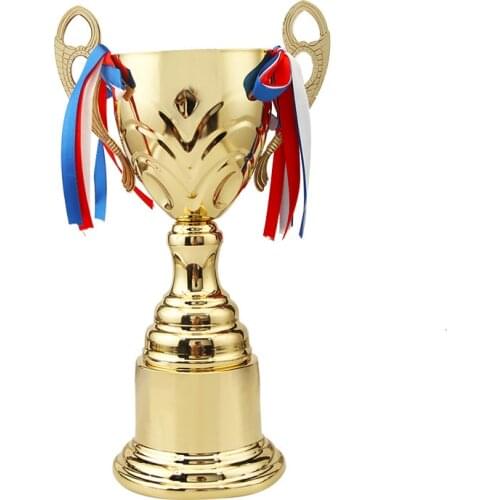 Cheap gold Trophy Spot sports Trophy low price in stock metal Award Trophy Engraving word High-quality Student game Trophy