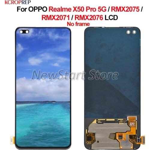 For OPPO Realme X50 Pro 5G LCD Display Touch Screen Digitizer Assembly For OPPO Realme RMX2075 RMX2071 RMX2076 lcd Replacement