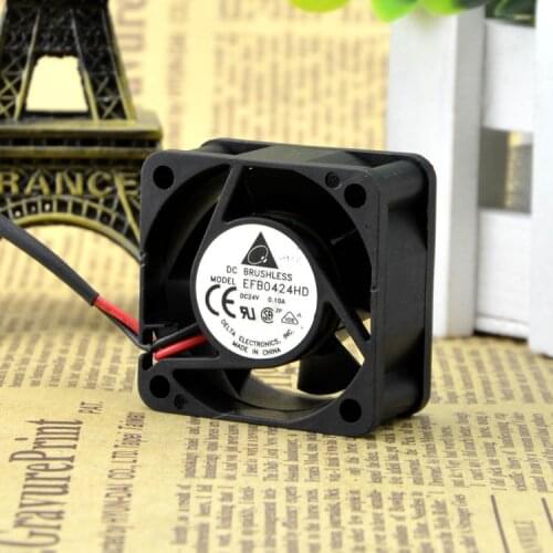 FOR Delta EFB0424HD 4020 24V 0.1A 4 cm /4CM Double Ball Inverter Cooling Fan
