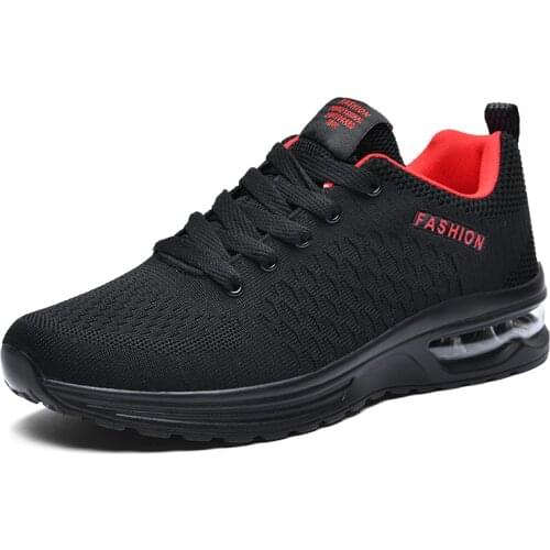 Althletic Breathable Men Running Shoes Air Cushion Mens Sneakers Outdoor Jogging Sport Shoes Trainers Male Footwear Lace-Up