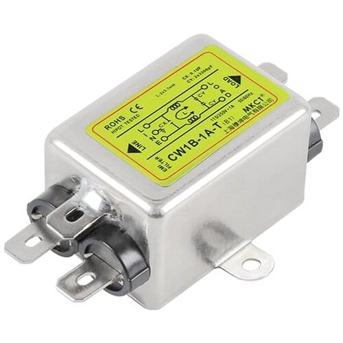Power Supply Filter Single-Phase AC EMI Purification Anti-Jamming 115V 230V CW1B-T(B1)1A 3A 6A 10A15A