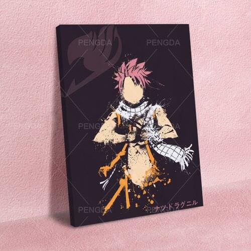 HD Prints Canvas graffiti Wall Art Fairy Tail Painting Modular Pictures japan anime role Home Decor Poster Living Room Framework