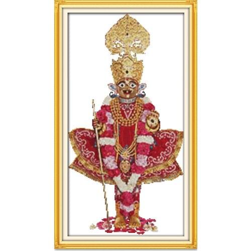 Indian god cross stitch kits Religion people Aida count 14ct 11ct printed embroidery DIY handmade needlework supply