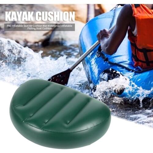 PVC Kayak Boat Inflatable Seat Cushion Drifting Canoe Seat Inflatable Cushion Suitable for All Kinds of Inflatable Boats