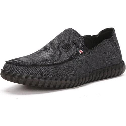 MEN Canvas Sneakers Trend Casual Shoe Italian Breathable Leisure Male Sneakers Non-slip Footwear Men Beef Tendon Bottom Shoes