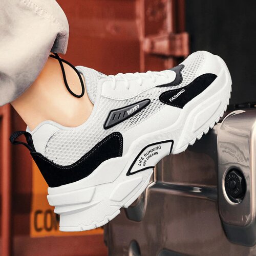 2021 Summer Mens Youth Trend Fashion Simple Sports Shoes Breathable Mesh Surface Non-slip Outdoor Old Shoes Mens Casual Shoes