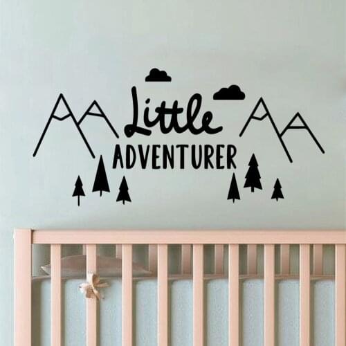 Little adventurer Wall Sticker Removable Self Adhesive for Living Room Bedroom Decoration Nordic Style Home Decoration