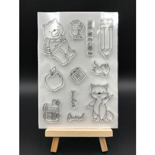 Animal Transparent Clear Silicone Stamp Seal DIY Scrapbooking photo Album Decorative A0627