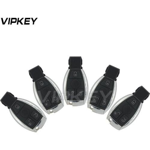 Remotekey 5pcs 3 button 433 mhz BGA for Mercedes Benz 2000 - 2014 Smart car keyless entry key