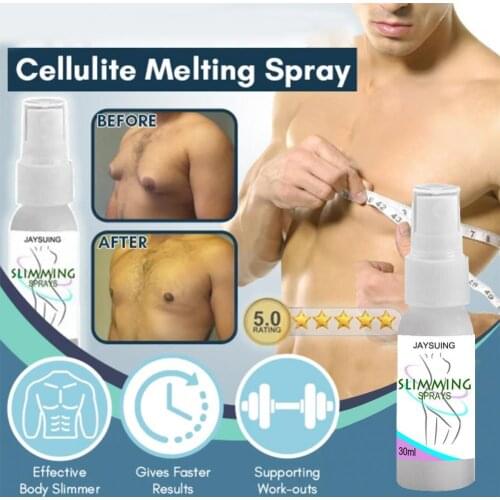 30ml Slimming Essential Oil Absorbable Shape Body Skin Care Gynecomastia Cellulite Melting Spray for Men Slimming Essential Oil