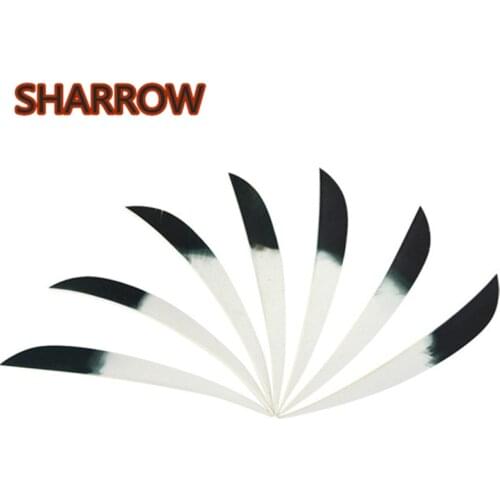 50Pcs 5" Archery Feathers Arrow Fletches Natural Turkey Fletching Drop Shape Arrow DIY Tools Arrow Hunting Shooting Accessories