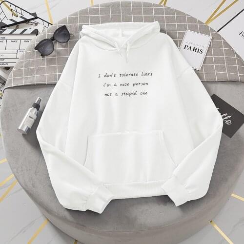 Long Sleeve Hoodie Womens Sweatshirts with Print Leisure Wear Streetwear Korean Style Drawstring Pullover Vintage Hoody Girls