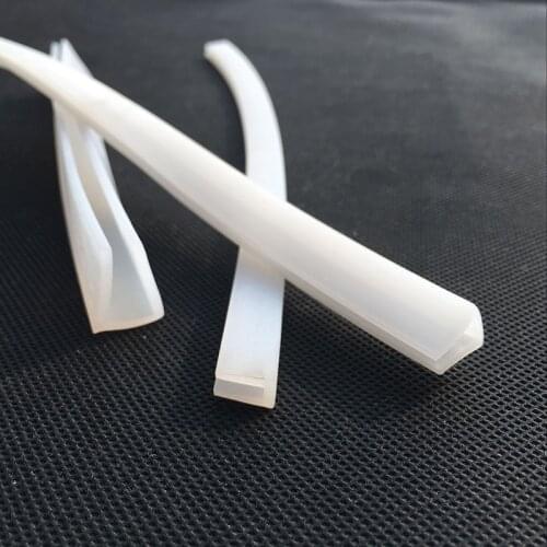 Silicon Rubber U Strip Edge Shield Encloser Bound Glass Metal Wood Panel Board Sheet 0.5/1/1.5/3/5/6/8/10/ 12/15mm 2mm 4mm x 1m