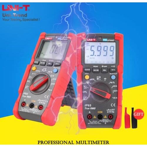 UNI-T UT191T/UT191E True RMS Professional Multimeter; IP65 Waterproof/Dustproof/LPF Low Pass Filter/LoZ Voltage Measurement