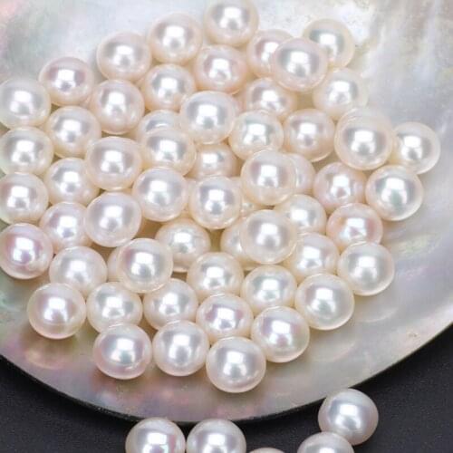 Wholesale Natural Pearls Pink White Purple Pearl Mussel Steamed Bread Shape Pearl 6-11mm Loose Pearl for Jewelry Necklace