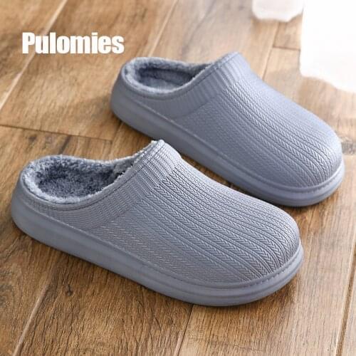 Wintes Women Shoes Quick Dry Clogs Casual Garden Shoes Warm Plush Sandals Couple Antiskid Home Flip Flops Slippers for Men