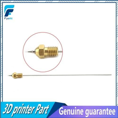 0.5mm Airbrush Nozzle Adapter + Nozzles + Airbrush Needle Cleaning Tool Set 3D Printer Parts For V6 Hotend 1.75mm Filament