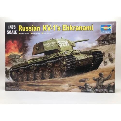 1: 35 World War Ii Soviet Kv - 1 Armored Tanks Military Assembly Model Chariot Military Vehicles