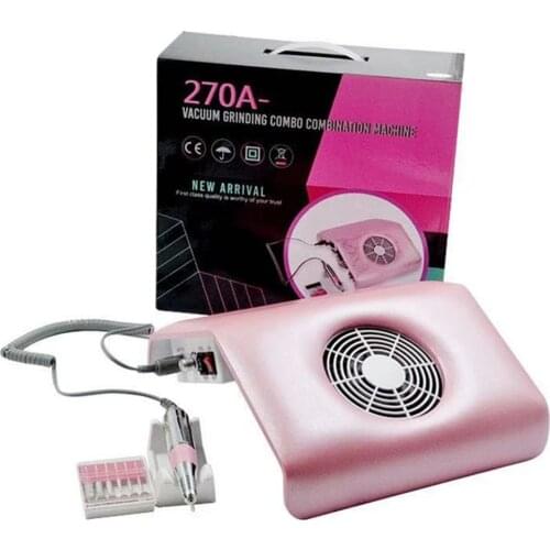 2 In 1 Nail Drill Nail Machine Manicure Vacuum Cleaner Strong Electric Nail Drill File Nail Sander Machine Nail Dust Collector