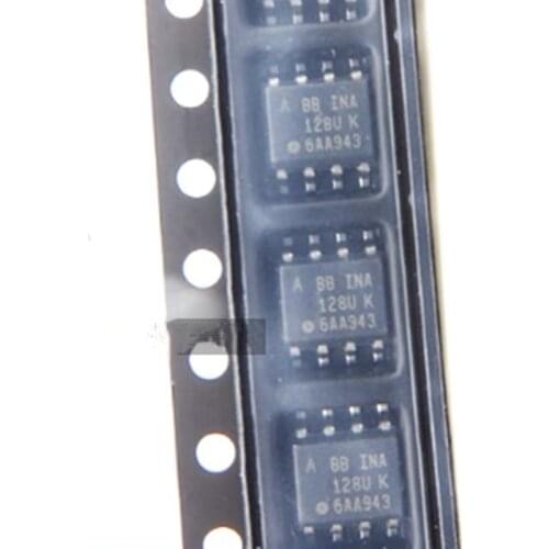 5pieces New Original INA128UA INA128 INA128U SOP-8 IC INST AMP 1 CIRCUIT 8SOIC
