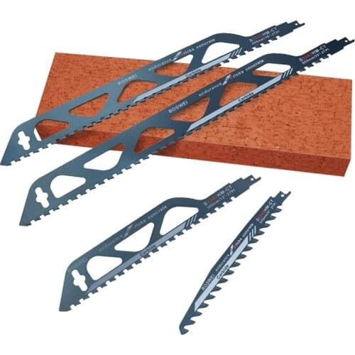 9”12”18”20” Demolition Masonry Reciprocating Saw Blade 2 TPI Cemented Carbide Teeth Blades for Cutting Bricks Concrete