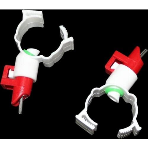 10 Pcs Poultry Farming Oblique Mouth Chicken Duck Quail Automatic Drinking Pipe Diameter 25mm Red Nipple Drinker