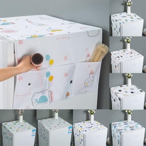 Houseware Refrigerator Cover Colorful Refrigerator Pocket Multipurpose Dust Cloth Waterproof Cover Household Home Storage