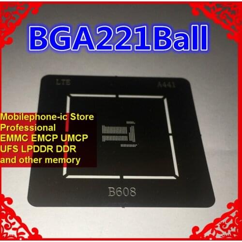 EMCP BGA221Ball Stencil Reballing IC Pins Solder BGA Direct Heating Template