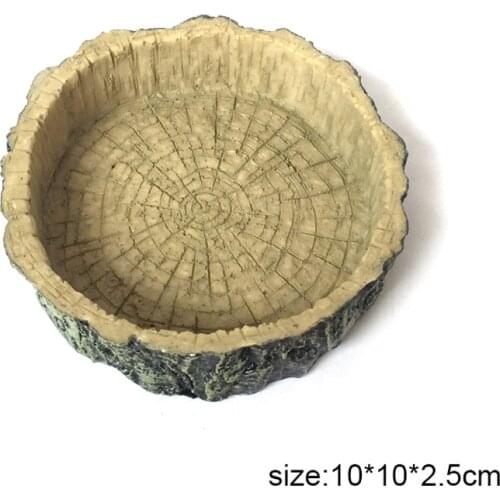 Newly Crawler Pet Feeder Bowl Basin Resin Non-toxic Food Water Pot Reptile Turtle Tortoise Scorpion Lizard Crabs Pets Supplies
