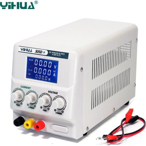 YIHUA 305D-IV DC Power Supply Adjustable High Precision 4 Digital Display 30V 5A Voltage Regulators Mini Laboratory Power Supply