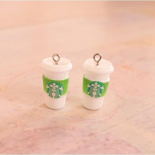 Coffee Cup With Hook Charms For Slime DIY Polymer Filler Addition Slime Accessories Toys Lizun Modeling Clay Kit For Children