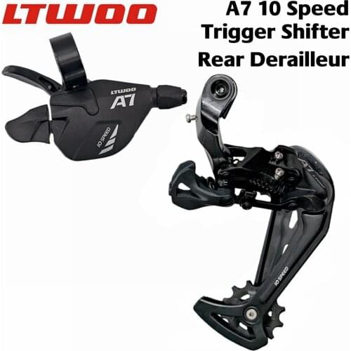 LTWOO A7 1x10 Speed Trigger Shifter + Rear Derailleurs, 10s for MTB Compatible with DEORE