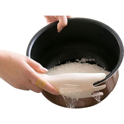 AA Multifunctional Rice Washer Strainer Clip Colander Liquid Separate Creative Spoon Filter Kitchen Tool