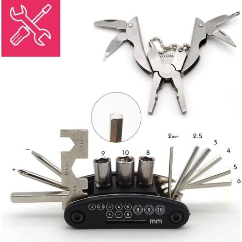 Motorcycle Multi-Function Folding Repair Tool For suzuki drz 400 intruder 1400 gsxr 1000 k9 ltr 450 vstrom dl650 sv 650s