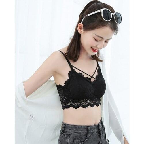 Fashion Casual Women Lady Lace Strap Bras Tops Tube Chest Wrap Bandeau Underwear