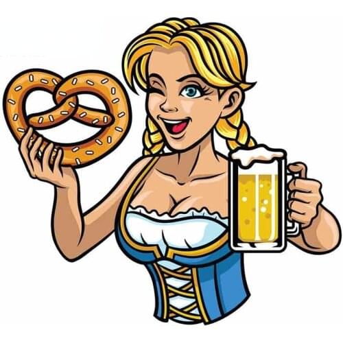 GOLD BEER HERE Personality Motorcycle Car Stickers Cover Scratches Waterproof Car Window Body Decorative Stickers Accessories