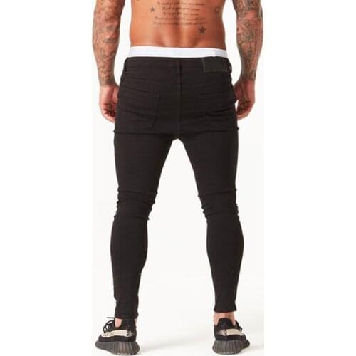 Melody Spray On New style Mens Jeans Slim Hip-Hop Jogger Fashion Caual Hole Male Jeans Clothing Streetwear