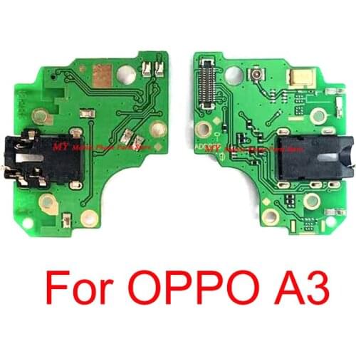 New Microphone PCB Board Flex Cable For OPPO A3 Headphone Audio Jack Microphone Moduel Board Flex Cable Ribbon Repair Spare Part