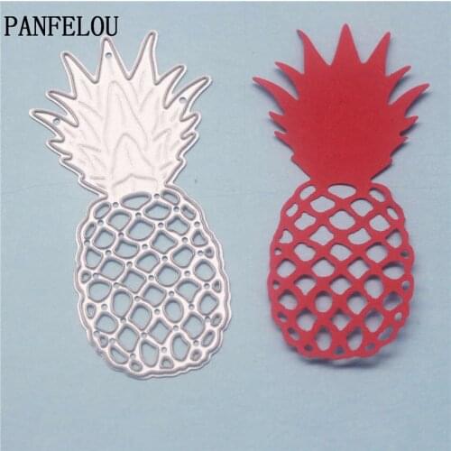 PANFELOU Pineapple grid metal crafts paper die cutting dies for Scrapbooking/DIY wedding Halloween Hand account cards