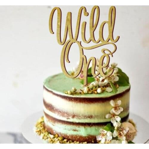 First Happy Birthday Cake Topper, wild one Birthday Party cake topper, For Child as a Gift ,Unique Cake Topper