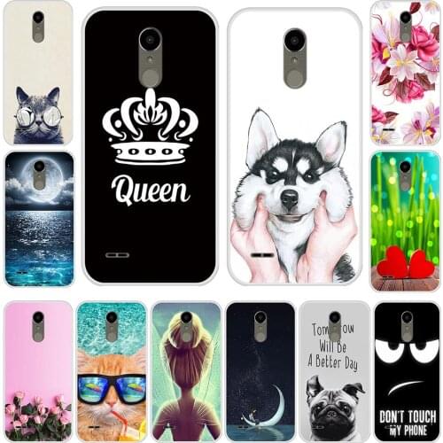 Silicone Case For LG K10 2017 Soft TPU Cute Pattern Painting Cover For LG K 10 2017 Phone Case
