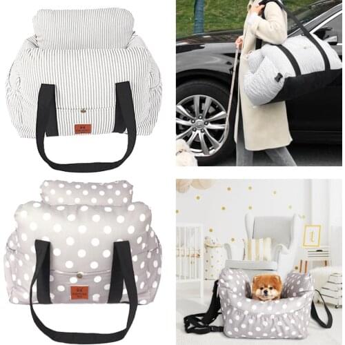 Folding Pet Dog Carrier Pad Waterproof Dog Seat Bag Basket Safe Carry House Cat Puppy Bag Dog Car Seat Pet Products