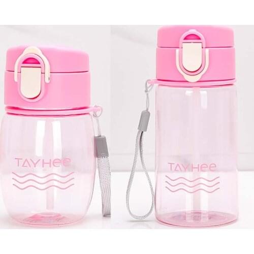 330/420ml Sport Bottle Kids Water Bottle With Straw Children Water Drinking Pot For Water Bottles Plastic Portable Bottle